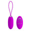 Ou vibrator JOANNA cu 12 moduri de vibratii si telecomanda wireless, incarcare USB, silicon premium, roz
